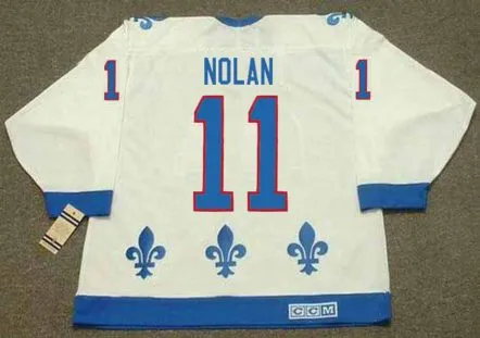OWEN NOLAN Quebec Nordiques 1994 Home CCM Throwback NHL Hockey Jersey 