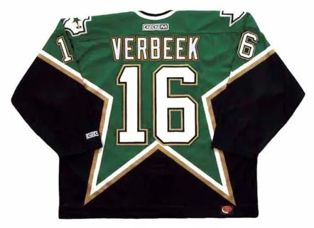 PAT VERBEEK Dallas Stars 1997 CCM Throwback Away NHL Hockey Jersey 