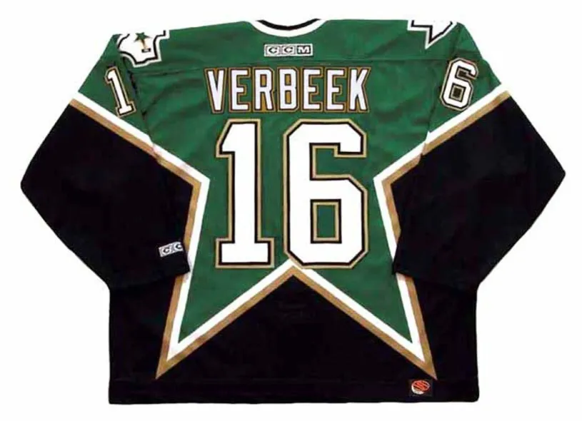 PAT VERBEEK Dallas Stars 1997 CCM Throwback Away NHL Hockey Jersey 
