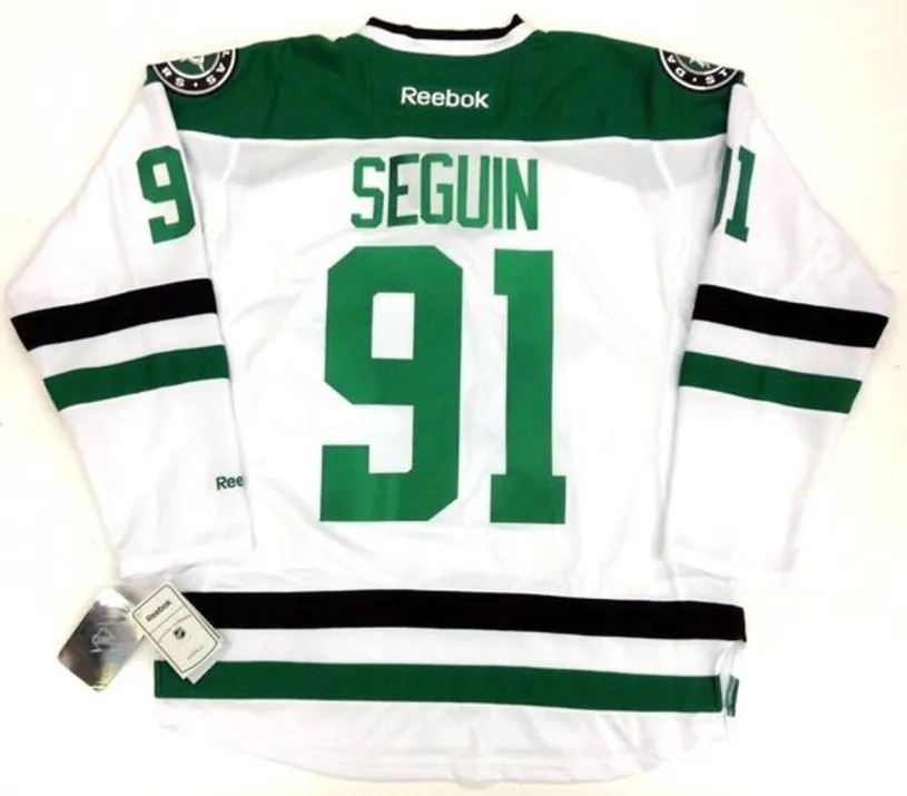 TYLER SEGUIN Dallas Stars 2015 REEBOK Throwback Away NHL Hockey Jersey 