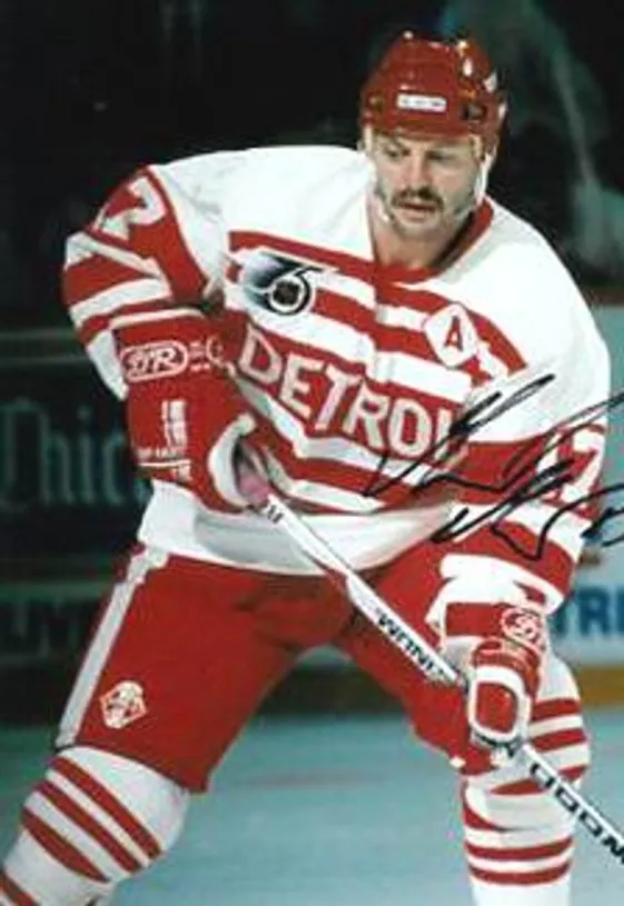 GERARD GALLANT Detroit Red Wings 1992 CCM Vintage Throwback Jersey 