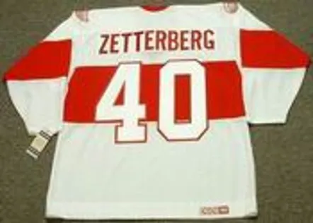 HENRIK ZETTERBERG Detroit Red Wings 1920’s CCM Vintage Throwback Jersey 