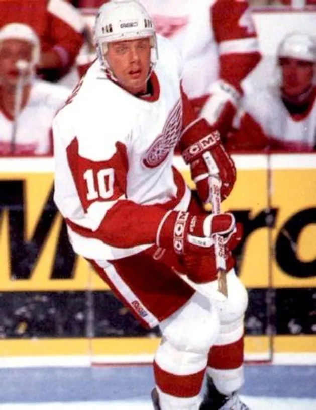 JIMMY CARSON Detroit Red Wings 1990 Home CCM Throwback NHL Hockey Jersey 