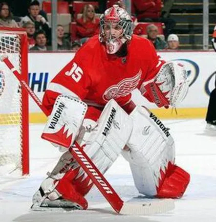 JIMMY HOWARD Detroit Red Wings 2015 REEBOK Throwback Home NHL Hockey Jersey 