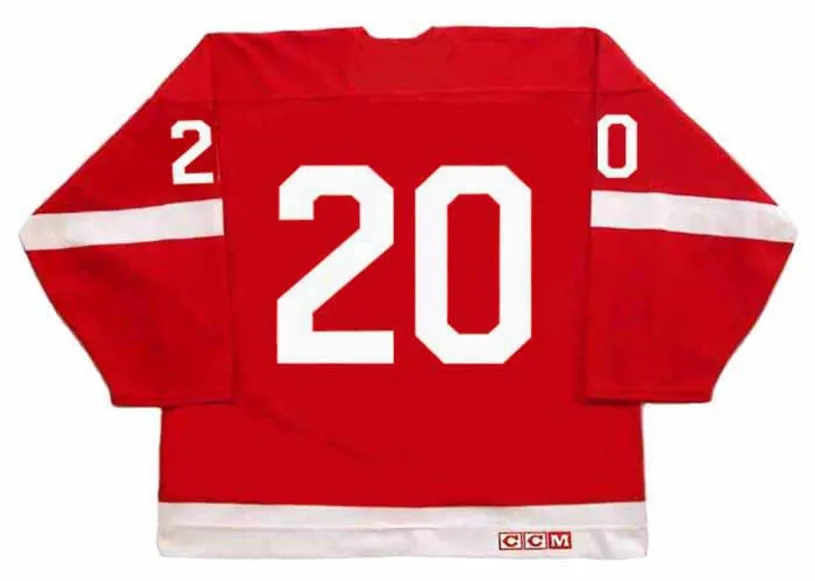 MICKEY REDMOND Detroit Red Wings 1972 CCM Vintage NHL Hockey Jersey 