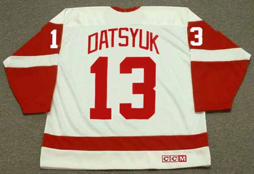 PAVEL DATSYUK Detroit Red Wings 2002 Home CCM Throwback NHL Hockey Jersey 