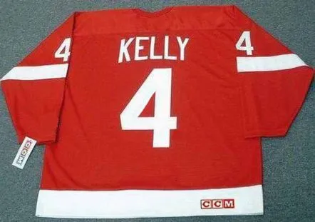 RED KELLY Detroit Red Wings 1950’s Home CCM Throwback NHL Hockey Jersey 