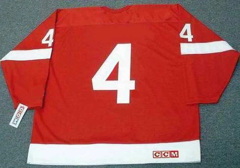 RED KELLY Detroit Red Wings 1950’s Home CCM Throwback NHL Hockey Jersey 