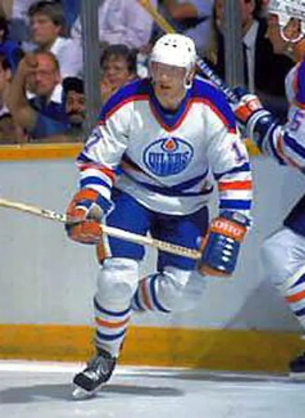 JARI KURRI Edmonton Oilers 1987 CCM Vintage Throwback Home NHL Jersey 