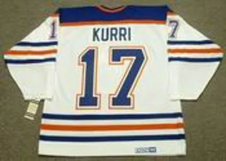 JARI KURRI Edmonton Oilers 1987 CCM Vintage Throwback Home NHL Jersey 