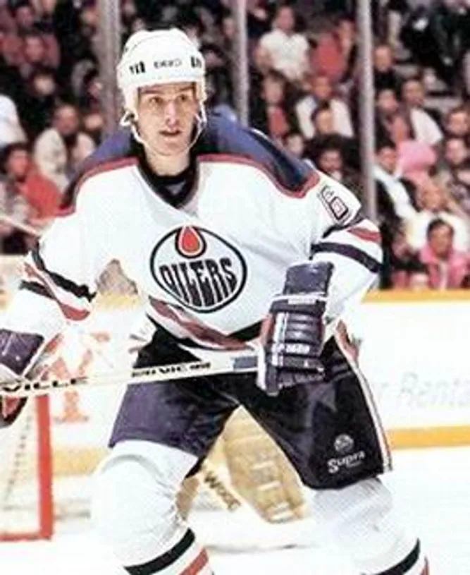 JEFF BEUKEBOOM Edmonton Oilers 1987 CCM Vintage Throwback Home NHL Jersey 