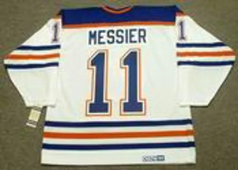 MARK MESSIER Edmonton Oilers 1990 CCM Vintage Throwback Home NHL Jersey 