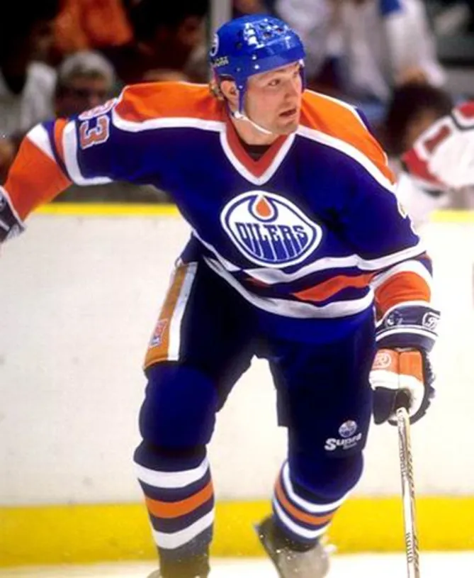 MARTY McSORLEY Edmonton Oilers 1987 CCM Vintage Away NHL Hockey Jersey 