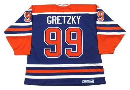 WAYNE GRETZKY Edmonton Oilers 1987 Away CCM NHL Vintage Throwback Jersey 