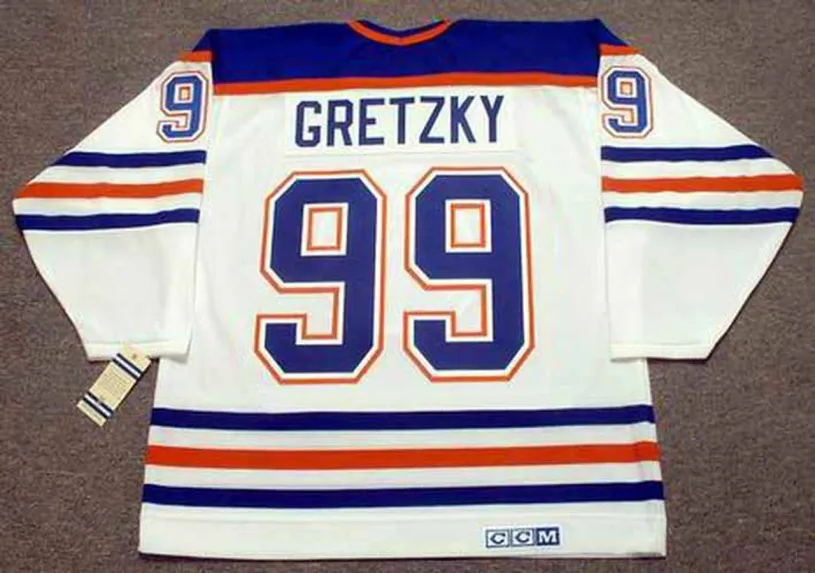 WAYNE GRETZKY Edmonton Oilers 1987 Home CCM NHL Vintage Throwback Jersey 