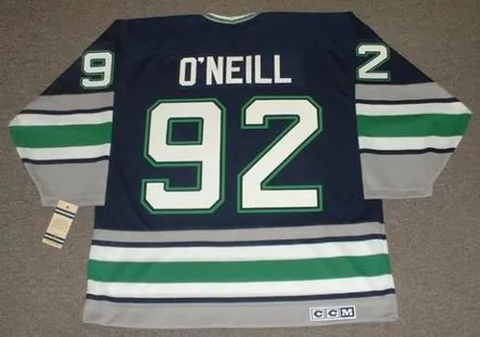 JEFF O’NEILL Hartford Whalers 1995 CCM Vintage Throwback NHL Jersey 