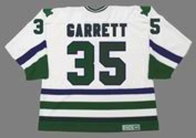 JOHN GARRETT Hartford Whalers 1979 Home CCM NHL Vintage Throwback Jersey 