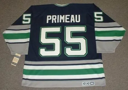 KEITH PRIMEAU Hartford Whalers 1996 Away CCM Vintage Throwback NHL Jersey 