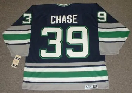 KELLY CHASE Hartford Whalers 1995 CCM Vintage Throwback NHL Jersey 