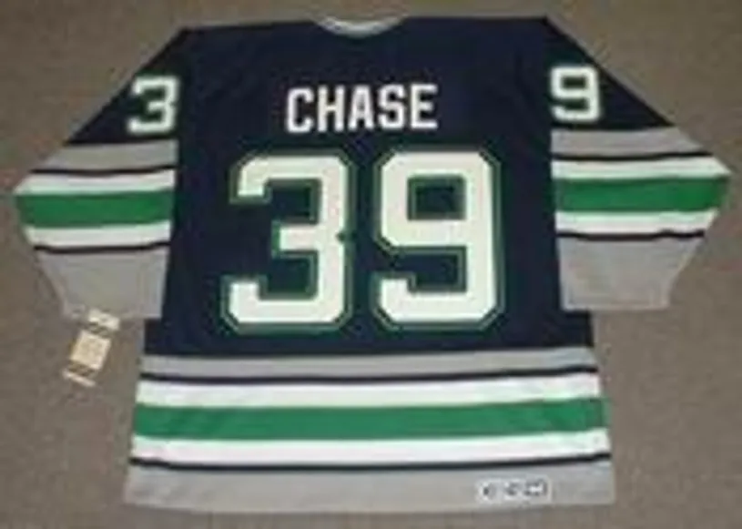 KELLY CHASE Hartford Whalers 1995 CCM Vintage Throwback NHL Jersey 