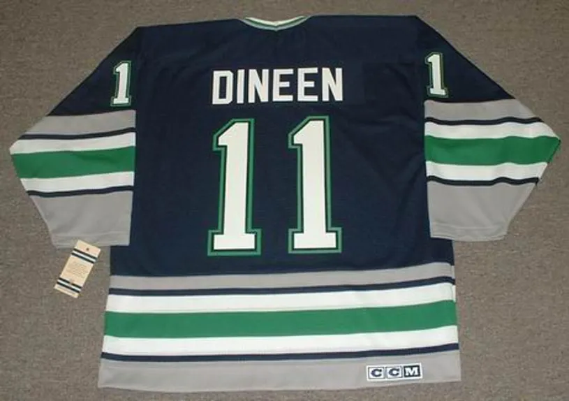 KEVIN DINEEN Hartford Whalers 1996 Away CCM Vintage Throwback NHL Jersey 