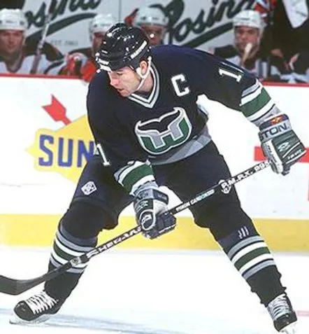 KEVIN DINEEN Hartford Whalers 1996 Away CCM Vintage Throwback NHL Jersey 