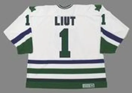 MIKE LIUT Hartford Whalers 1984 Home CCM NHL Vintage Throwback Jersey 