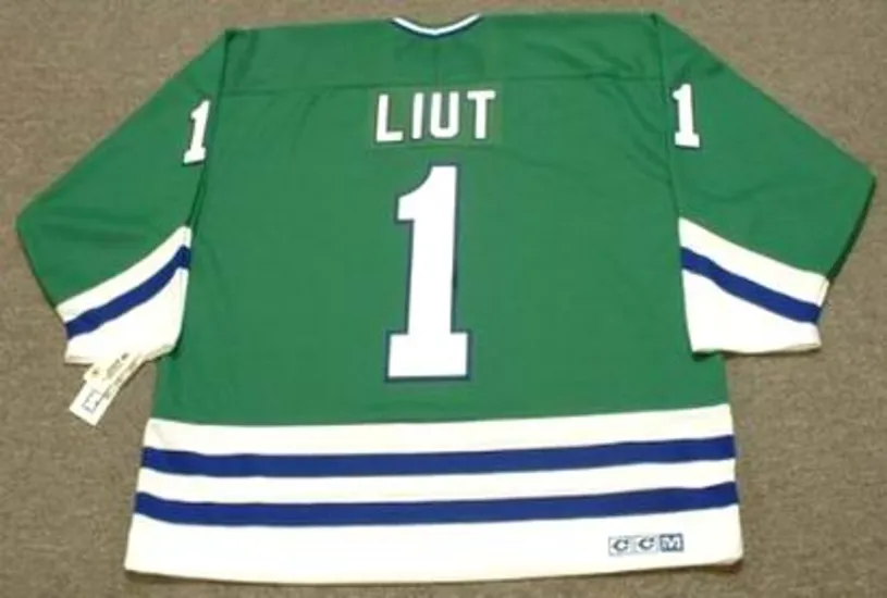 MIKE LIUT Hartford Whalers 1988 CCM Throwback Away NHL Hockey Jersey 