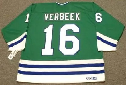 PAT VERBEEK Hartford Whalers 1989 CCM Throwback Away NHL Hockey Jersey 