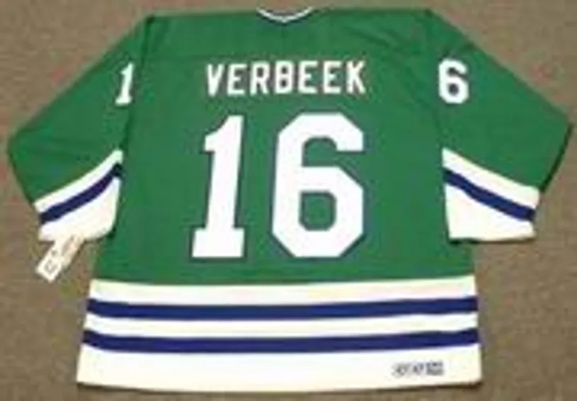 PAT VERBEEK Hartford Whalers 1989 CCM Throwback Away NHL Hockey Jersey 