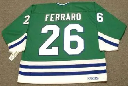 RAY FERRARO Hartford Whalers 1989 CCM Throwback Away NHL Hockey Jersey 