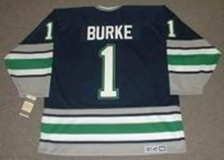 SEAN BURKE Hartford Whalers 1993 Away CCM Vintage Throwback NHL Jersey 