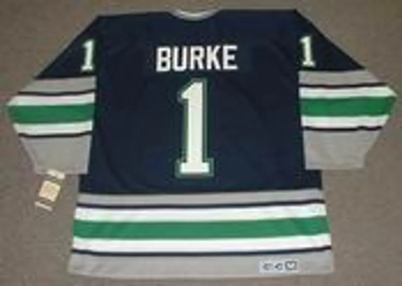 SEAN BURKE Hartford Whalers 1993 Away CCM Vintage Throwback NHL Jersey 