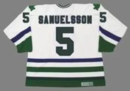 ULF SAMUELSSON Hartford Whalers 1984 Home CCM NHL Vintage Throwback Jersey 