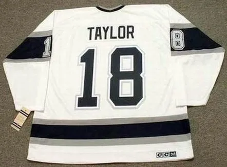DAVE TAYLOR Los Angeles Kings 1993 Home CCM Throwback NHL Hockey Jersey 