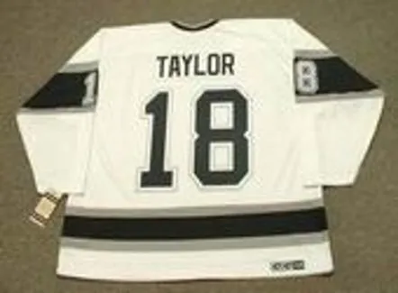 DAVE TAYLOR Los Angeles Kings 1993 Home CCM Throwback NHL Hockey Jersey 