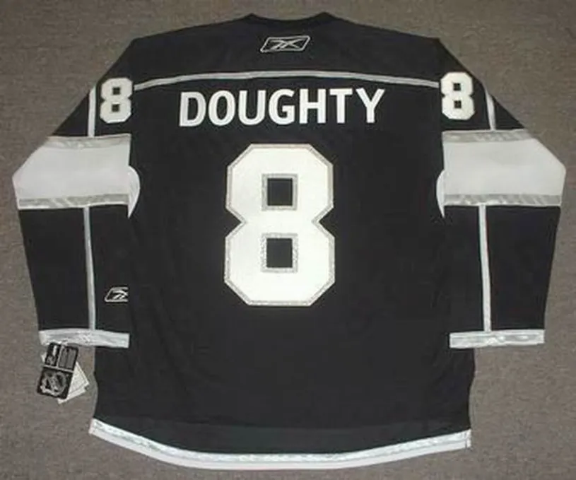 DREW DOUGHTY Los Angeles Kings 2014 REEBOK Throwback NHL Hockey Jersey 