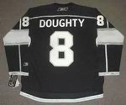 DREW DOUGHTY Los Angeles Kings 2014 REEBOK Throwback NHL Hockey Jersey 