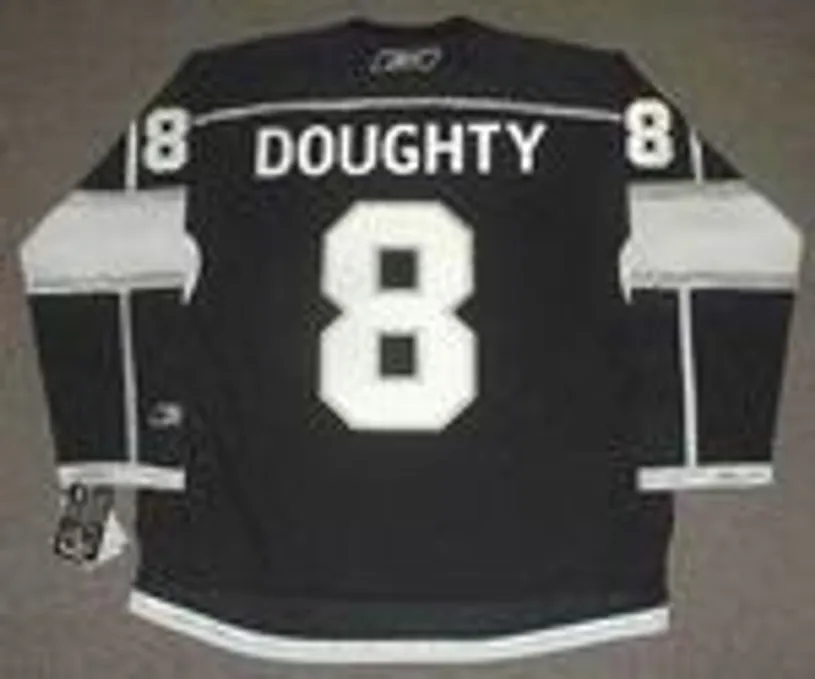 DREW DOUGHTY Los Angeles Kings 2014 REEBOK Throwback NHL Hockey Jersey 