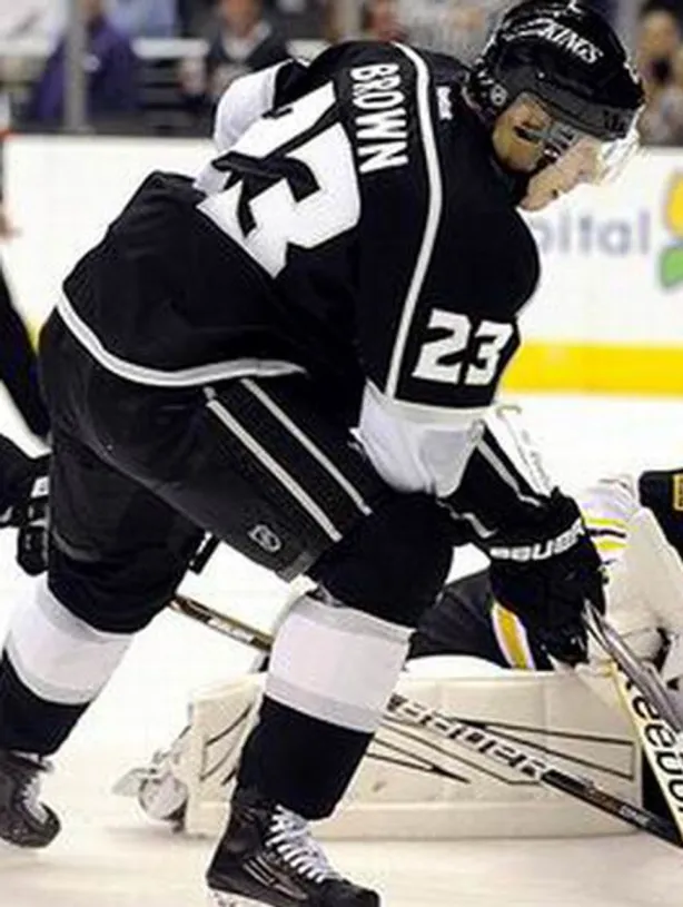 DUSTIN BROWN Los Angeles Kings 2014 REEBOK Throwback NHL Hockey Jersey 