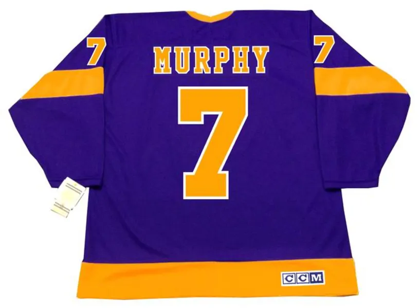 MIKE MURPHY Los Angeles Kings 1977 CCM Vintage Away NHL Hockey Jersey 