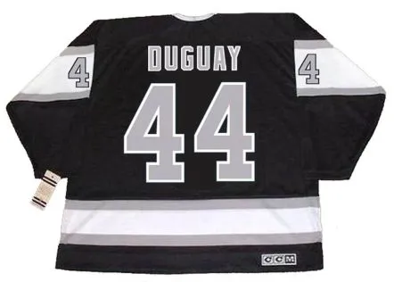 RON DUGUAY Los Angeles Kings 1988 CCM Vintage Away NHL Hockey Jersey 