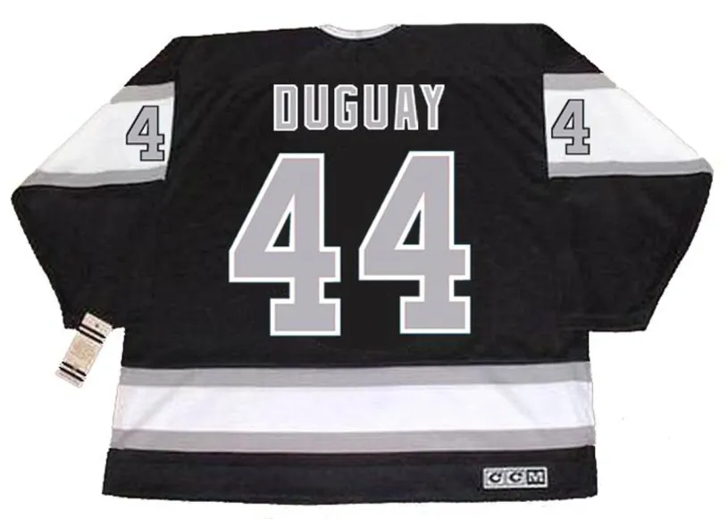 RON DUGUAY Los Angeles Kings 1988 CCM Vintage Away NHL Hockey Jersey 