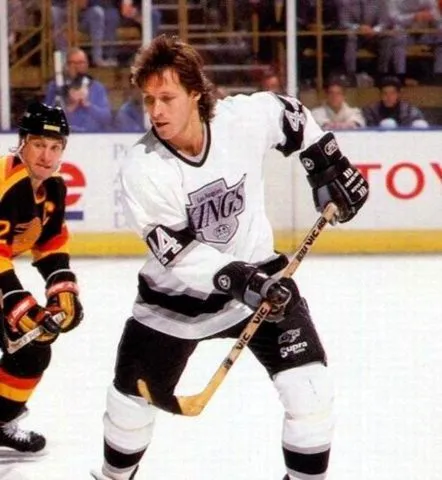 RON DUGUAY Los Angeles Kings 1988 CCM Vintage Away NHL Hockey Jersey 