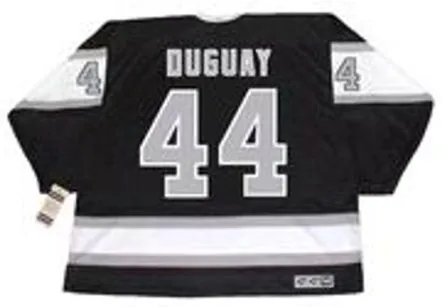 RON DUGUAY Los Angeles Kings 1988 CCM Vintage Away NHL Hockey Jersey 