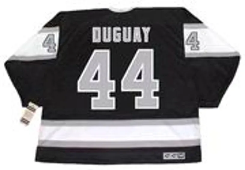 RON DUGUAY Los Angeles Kings 1988 CCM Vintage Away NHL Hockey Jersey 