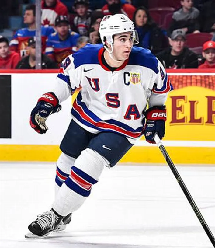 LUKE KUNIN 2016 USA Nike Throwback Hockey Jersey 