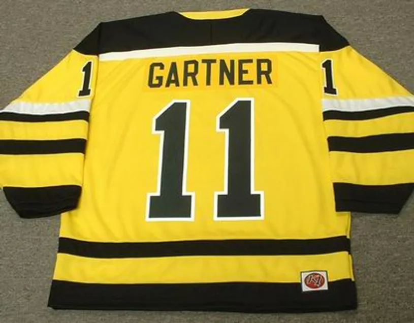 MIKE GARTNER Cincinnati Stingers 1978 WHA Throwback Hockey Jersey 