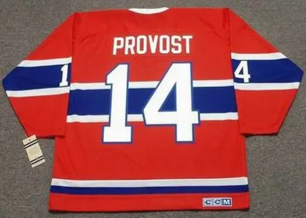 CLAUDE PROVOST Montreal Canadiens 1968 Home CCM Throwback NHL Hockey Jersey 