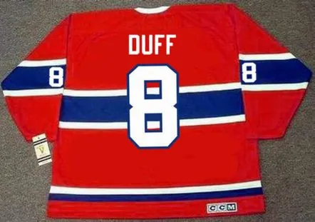 DICK DUFF Montreal Canadiens 1965 Home CCM Throwback NHL Hockey Jersey 